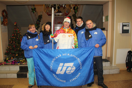 Студенты РМАТ в Белгороде на эстафете олимпийского огня