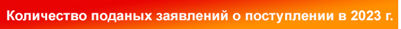 Количество поданных заявлений о поступлении в РМАТ в 2020 году