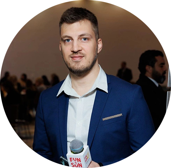 Сергей Гущин, руководитель отдела операционного маркетинга и рекламы туроператора FUN&SUN  - ведущий акции "Географический диктант 2022 " в РМАТ